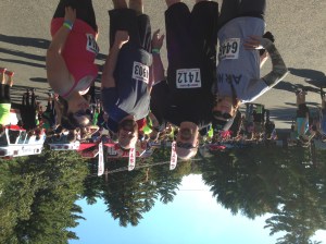 Our team just before the start of the race